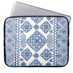 Ethnic seamless geometric pattern laptop sleeve