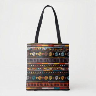Ethnic seamless in native style. pattern with Amer Tote Bag