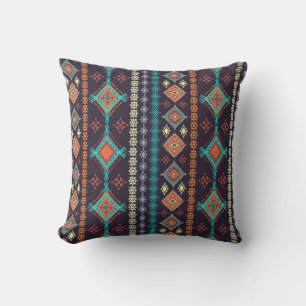 Ethnic seamless pattern cushion