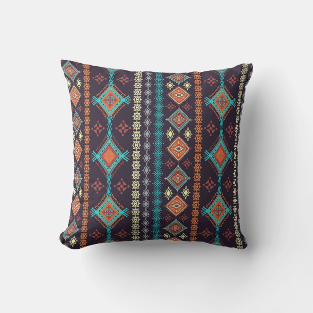 Ethnic seamless pattern cushion (Front)