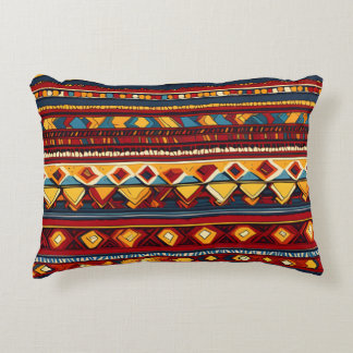 Ethnic seamless pattern decorative cushion