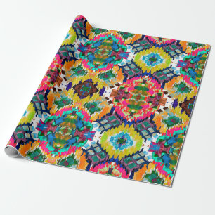 Ethnic seamless pattern. Ethnic boho ornament. Rep Wrapping Paper