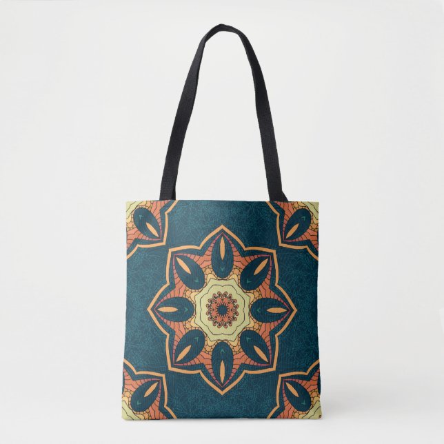 Ethnic seamless pattern with mandala. illustration tote bag (Front)