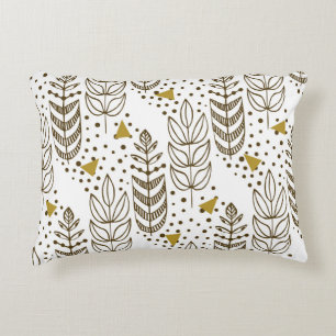 Ethnic seamless pattern with stylish trees. Endles Decorative Cushion