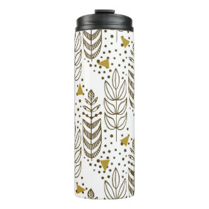 Ethnic seamless pattern with stylish trees. Endles Thermal Tumbler