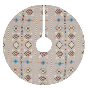 Ethnic: seamless tribal pattern brushed polyester tree skirt
