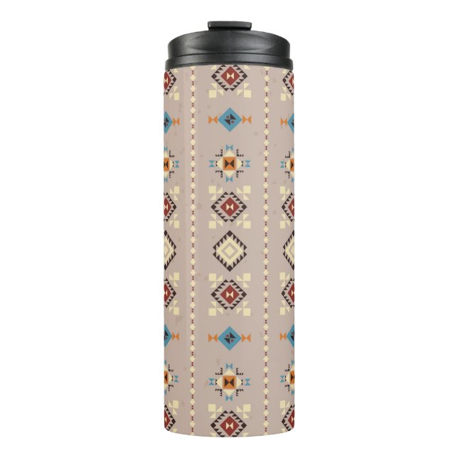 Ethnic: seamless tribal pattern thermal tumbler (Front)