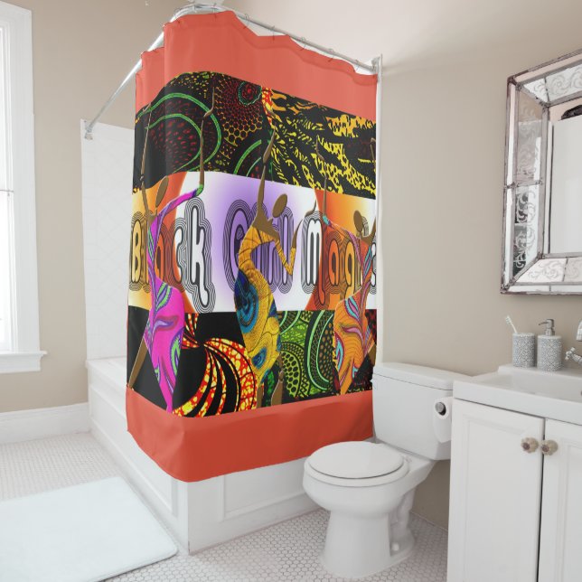 Ethnic Shower Curtain (In Situ)