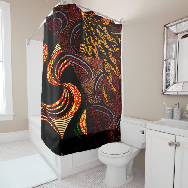 Ethnic Shower Curtain (In Situ)
