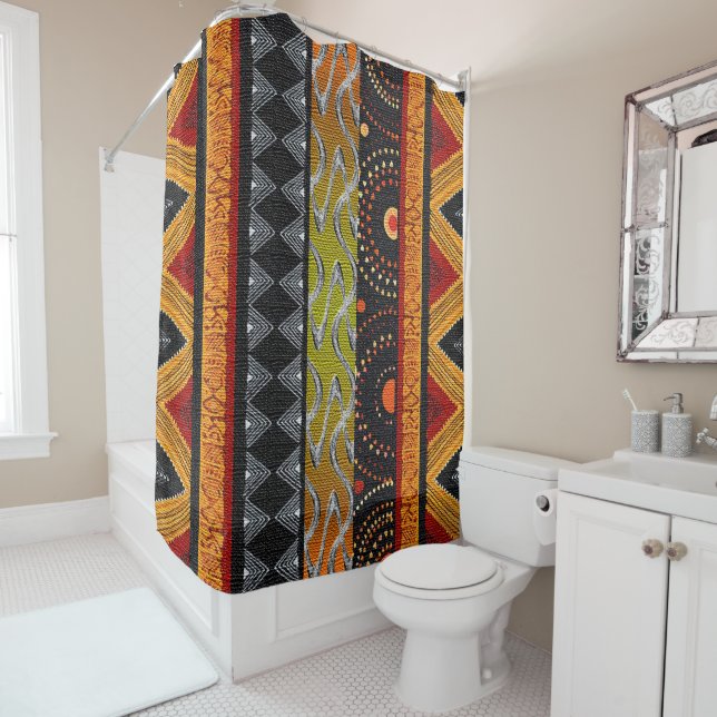 Ethnic Shower Curtain (In Situ)