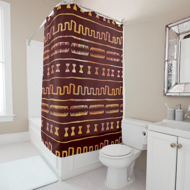 Ethnic Shower Curtain (In Situ)