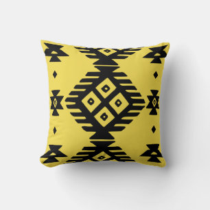 Ethnic Slavic native ornament boho bulgarian kilim Cushion