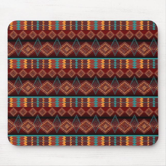 Ethnic Southwesetrn  Geometric Mouse Mat (Front)