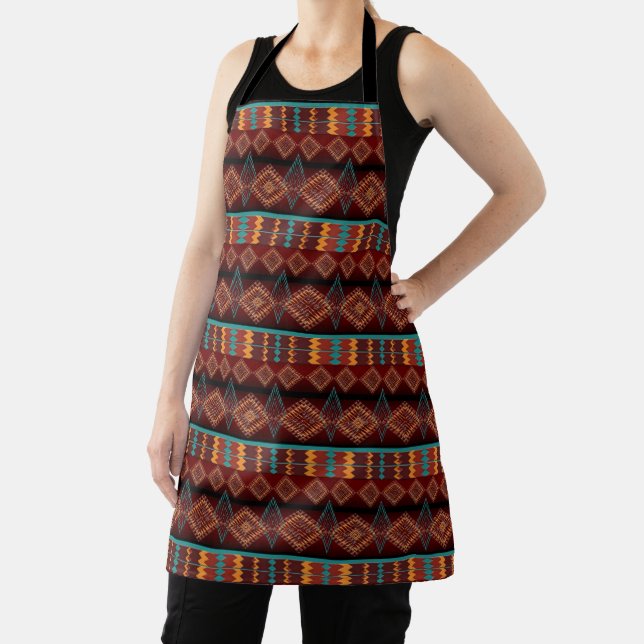Ethnic Southwesetrn  Geometric pattern Apron (Insitu)