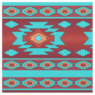 Ethnic Southwestern Geometric Pattern Fabric