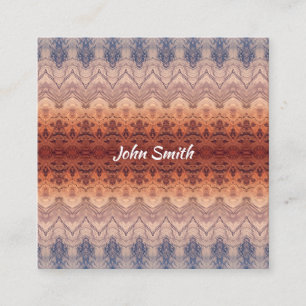 Ethnic southwestern pattern. square business card