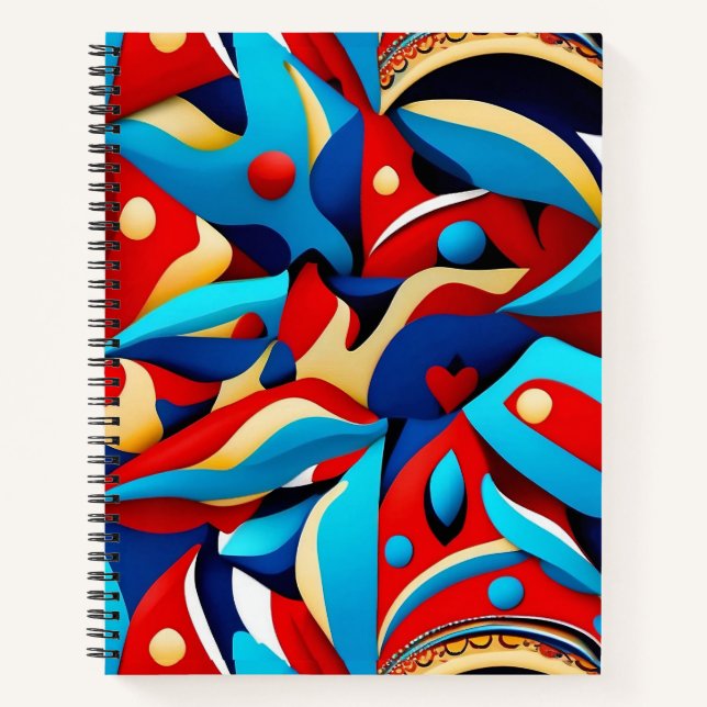 Ethnic Spiral Notebook (Front)