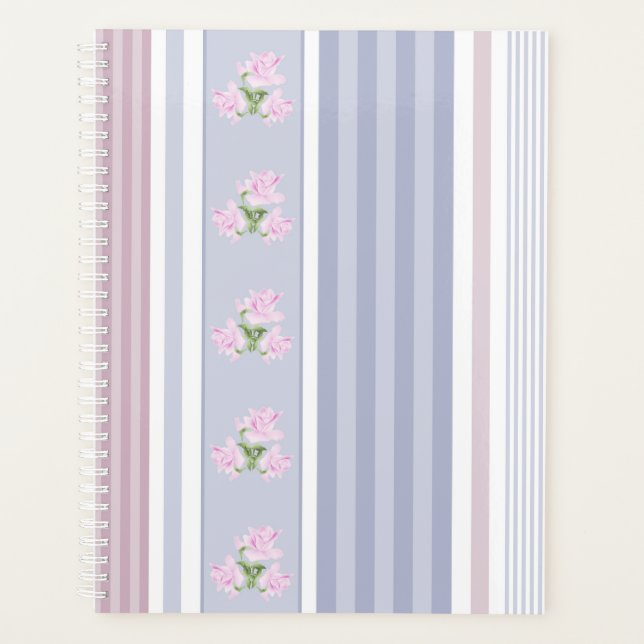 ethnic, striped, patchwork planner (Front)