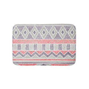 Ethnic Striped Tribal: Handmade Vintage Bath Mat
