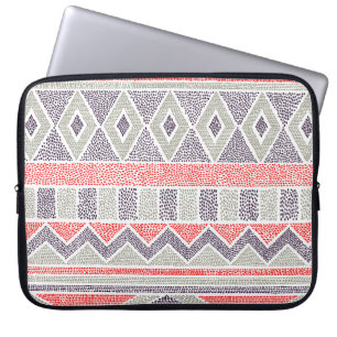 Ethnic Striped Tribal: Handmade Vintage Laptop Sleeve