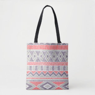 Ethnic Striped Tribal: Handmade Vintage Tote Bag