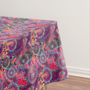 Ethnic Style Animal Pattern Tablecloth