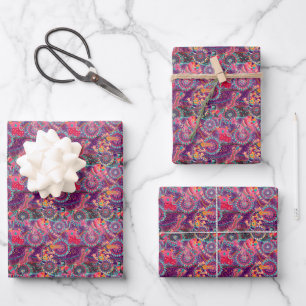 Ethnic Style Animal Pattern Wrapping Paper Sheet