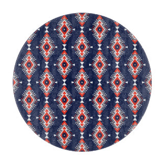 Ethnic style, geometric seamless pattern. cutting board
