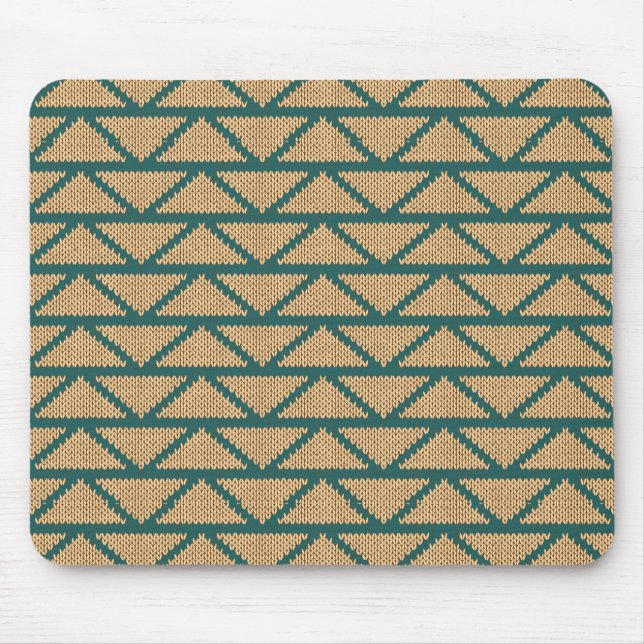 Ethnic Style Knitted Pattern Mouse Mat (Front)