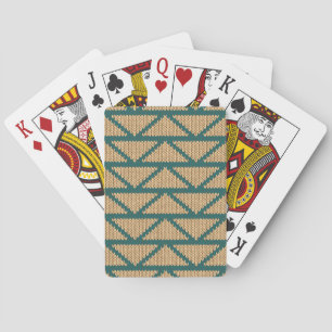 Ethnic Style Knitted Pattern Playing Cards