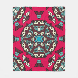 Ethnic style, vintage decorative seamless texture. fleece blanket