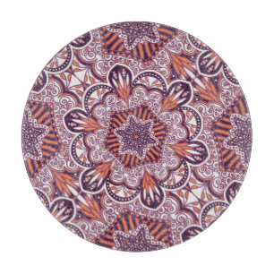 Ethnic style, vintage decorative texture. cutting board