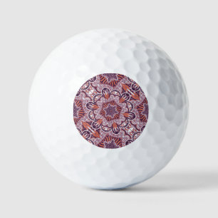 Ethnic style, vintage decorative texture. golf balls
