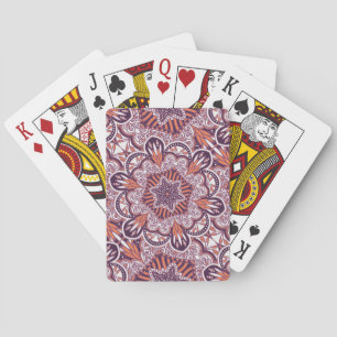 Ethnic style, vintage decorative texture. playing cards
