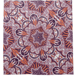 Ethnic style, vintage decorative texture. shower curtain