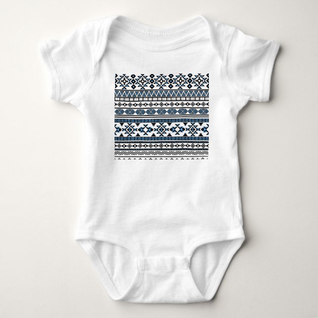 Ethnic Triangle Geometric Navajo Pattern Baby Bodysuit (Front)
