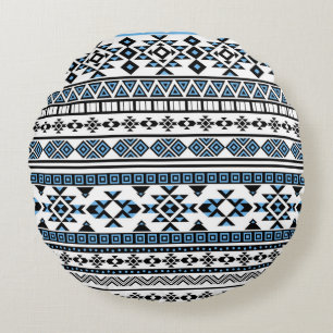 Ethnic Triangle Geometric Navajo Pattern Round Cushion