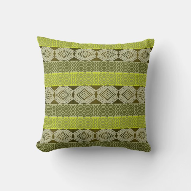 ethnic tribal african pattern cushion (Front)