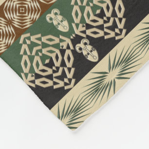 ethnic tribal african pattern fleece blanket