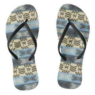 ethnic tribal african pattern flip flops