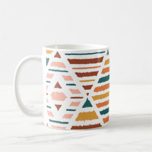 Ethnic Tribal Argyle Seamless Pattern Coffee Mug