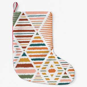 Ethnic Tribal Argyle Seamless Pattern Small Christmas Stocking