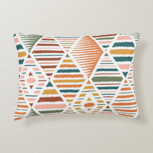 Ethnic Tribal Argyle Seamless Pattern. Traditional Decorative Cushion