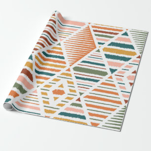Ethnic Tribal Argyle Seamless Pattern. Traditional Wrapping Paper