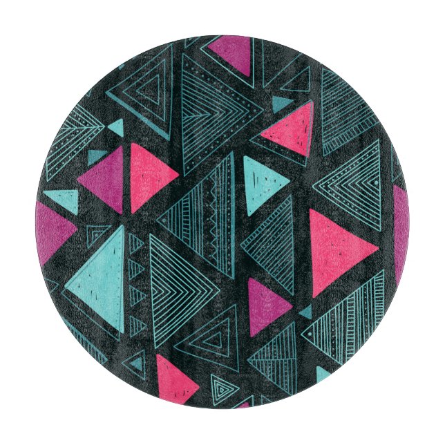 Ethnic Tribal Boho: Doodle Vintage. Cutting Board (Front)