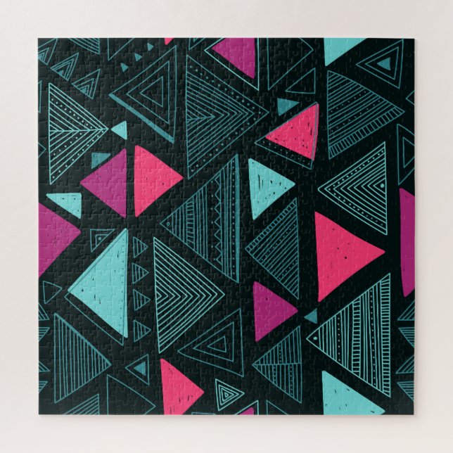 Ethnic Tribal Boho: Doodle Vintage. Jigsaw Puzzle (Vertical)