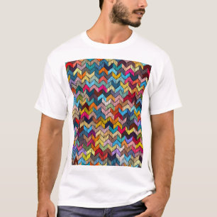 Ethnic Tribal Embroidered Geometric T-Shirt