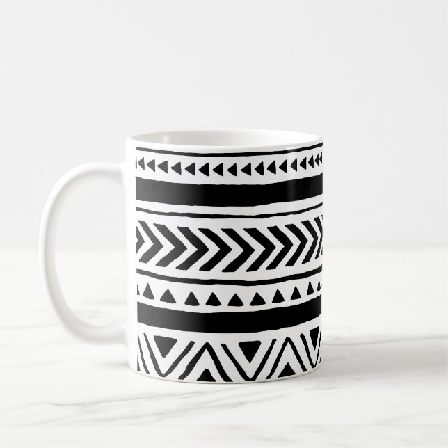 Ethnic Tribal: Handmade Pattern Coffee Mug (Left)