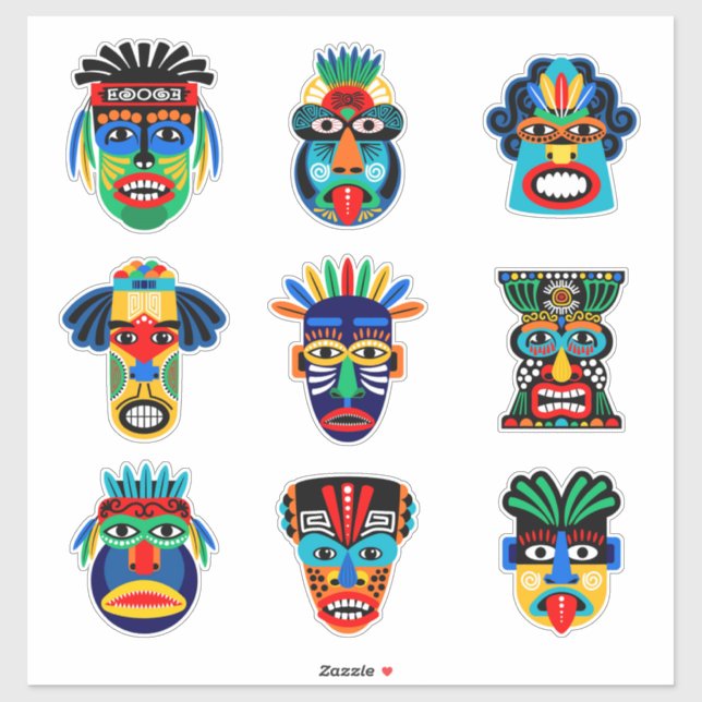 Ethnic Tribal Mask (Sheet)
