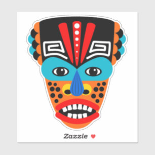 Ethnic Tribal Mask Sticker